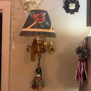 RARE Mackenzie Child’s medium sized floral lampshade EUC